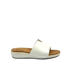 NEW EXE women's low wedge mule in white